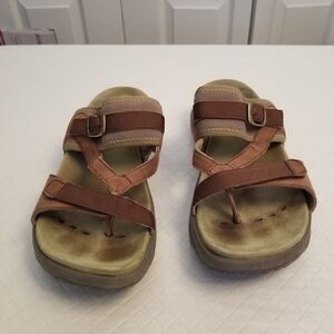 STRETCH WALKER ROCKER SOLE MADE BY XSENSIBLE SANDAL BROWN SIZE 38